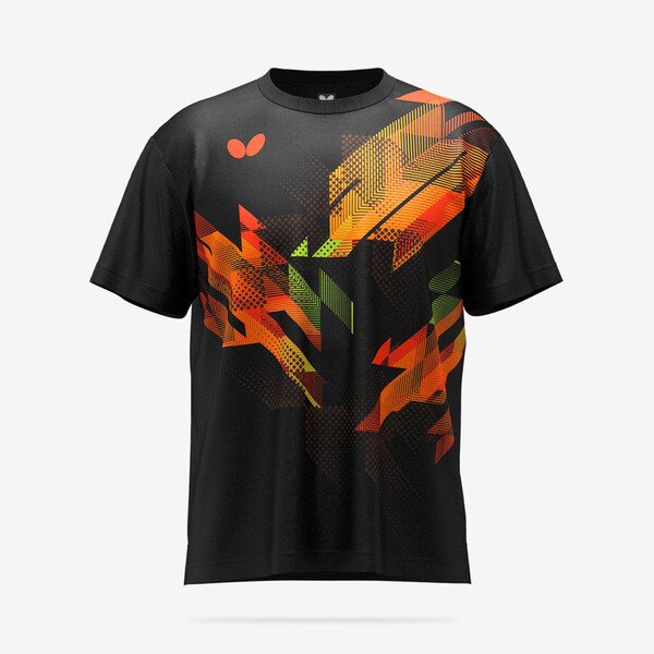 Butterfly Eneel T-Shirt - Black-Orange